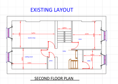 Drawing of Fire Safety Apartment Existing Layout
