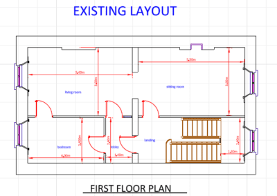 Existing Layout first Floor Plans Nationwide Fire Certs